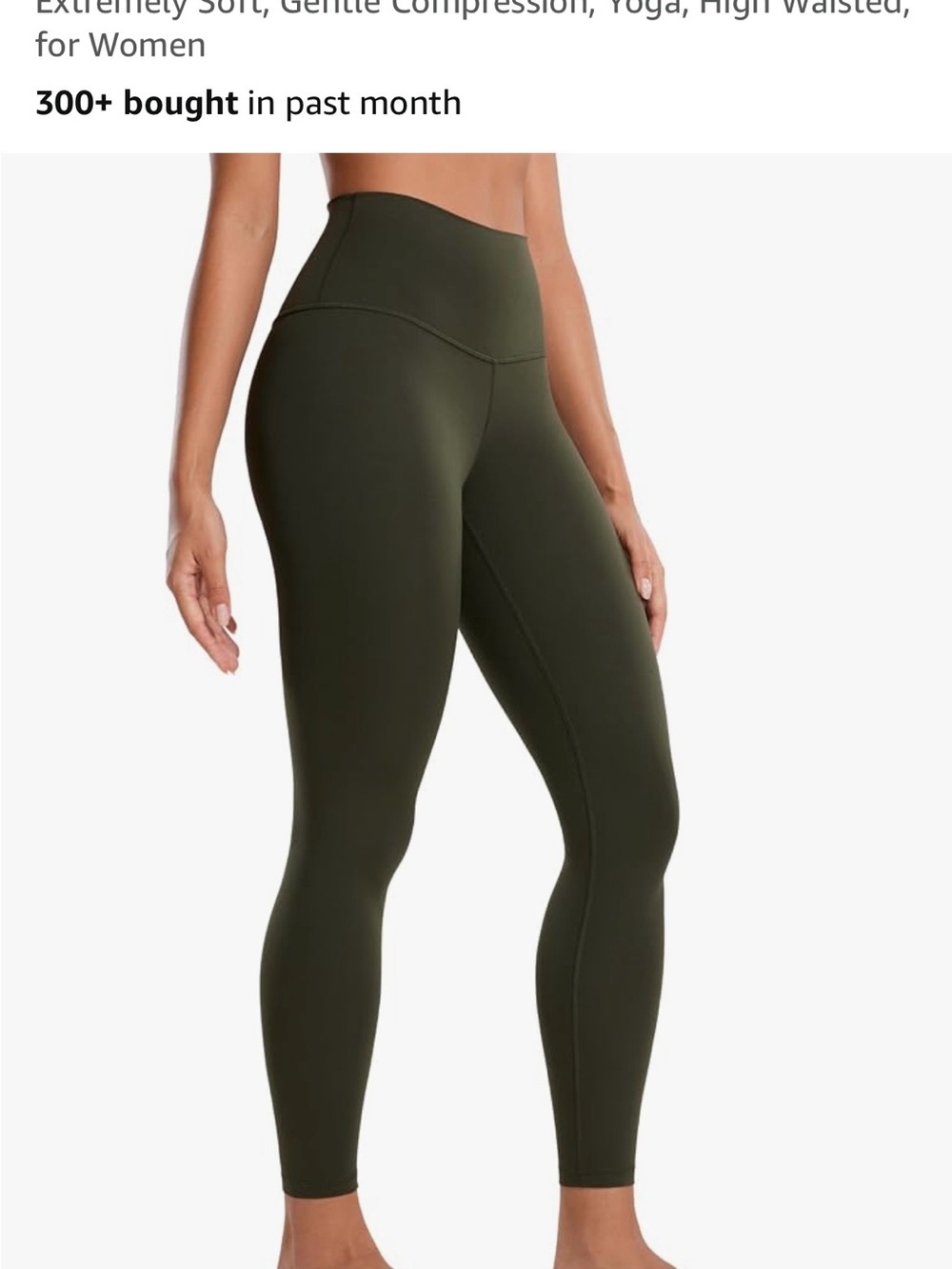 CRZ Yoga Butterluxe High-Waist Olive Green Women’s Leggings
